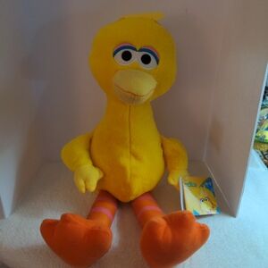 Sesame Street Big Bird Yellow Plush with Striped Legs